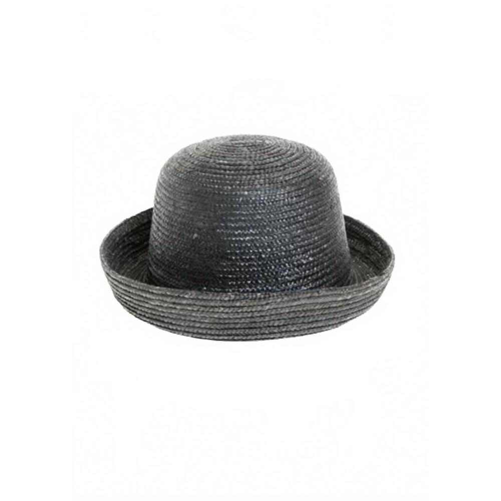 NEW QUEENS INC women's fanny wheat straw bucket hat in black